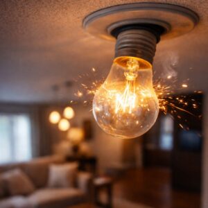 lights flickering in house