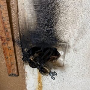 burnt outlet