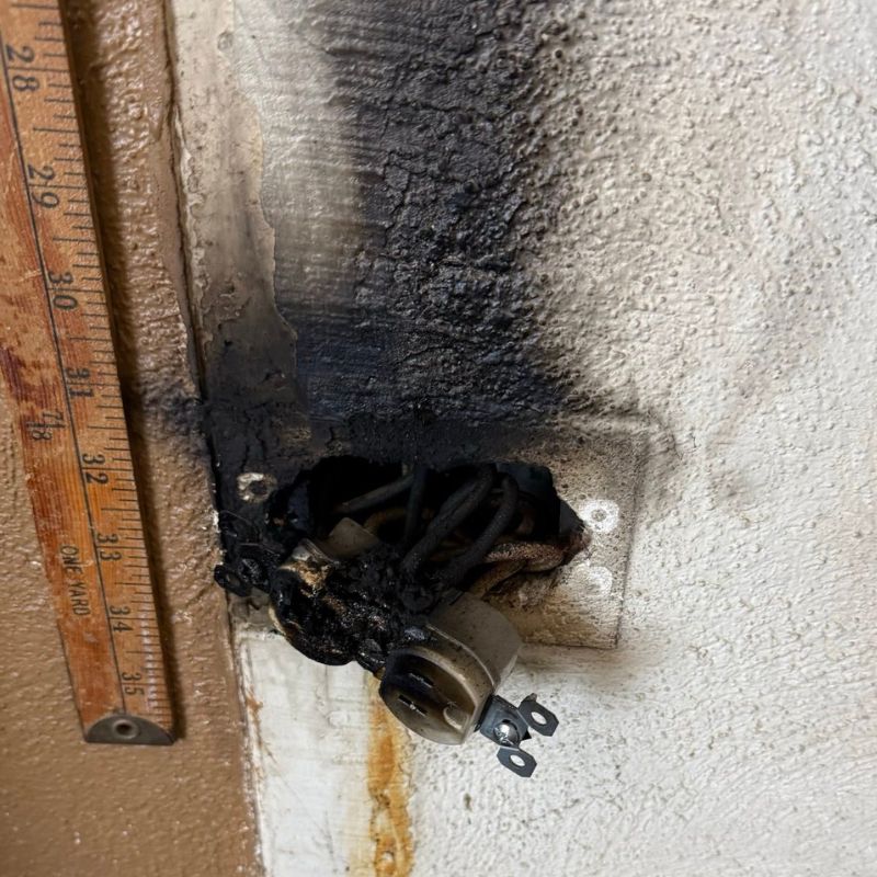 burnt outlet