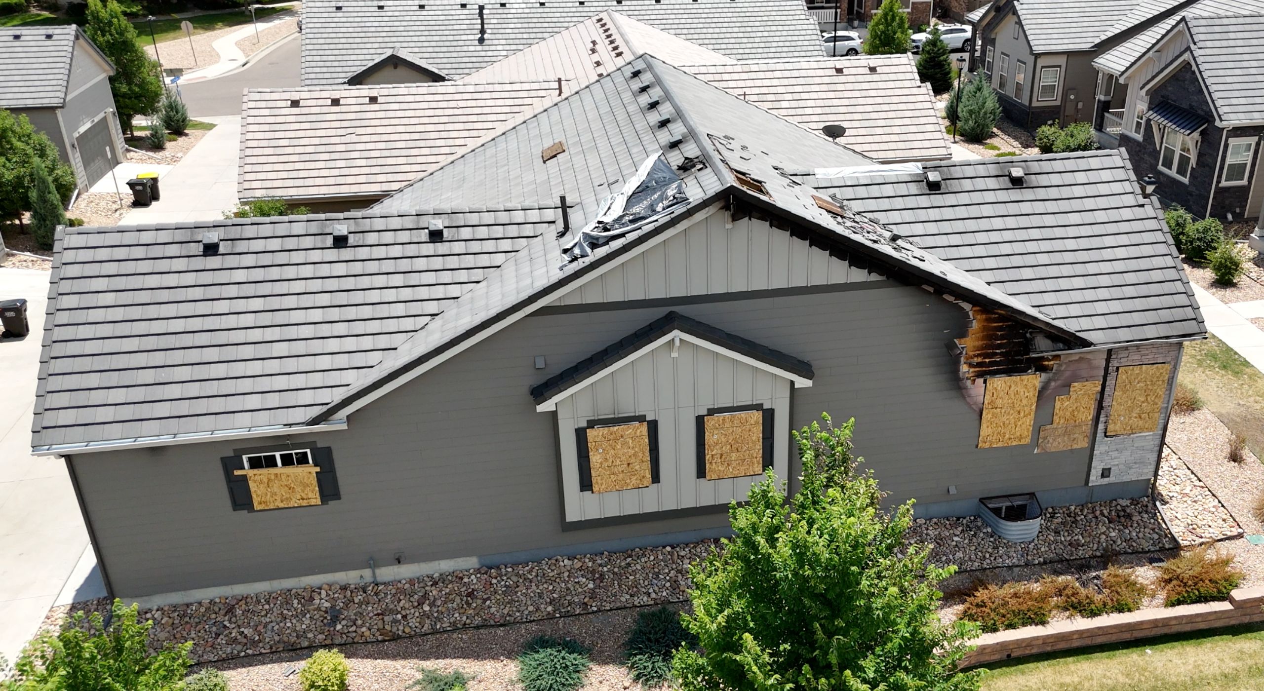 electrical emergency - house fire