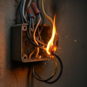 exposed wires