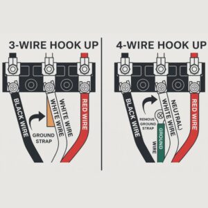 3-wire vs 4-wire hook up