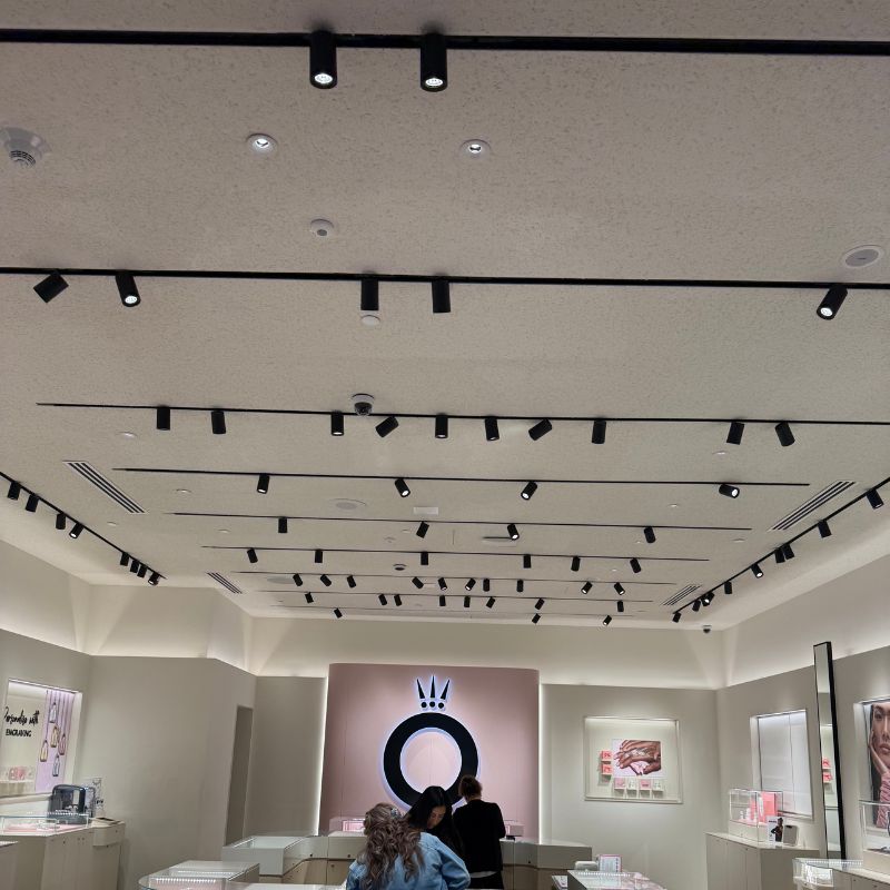 commercial lighting installation