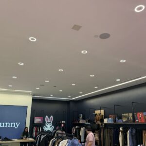 commercial lighting installation