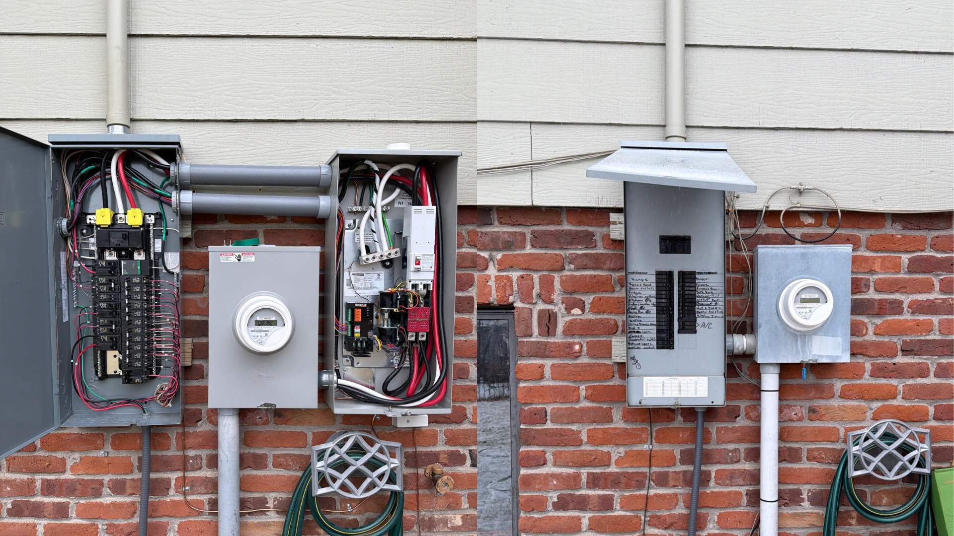 new vs old electrical panel