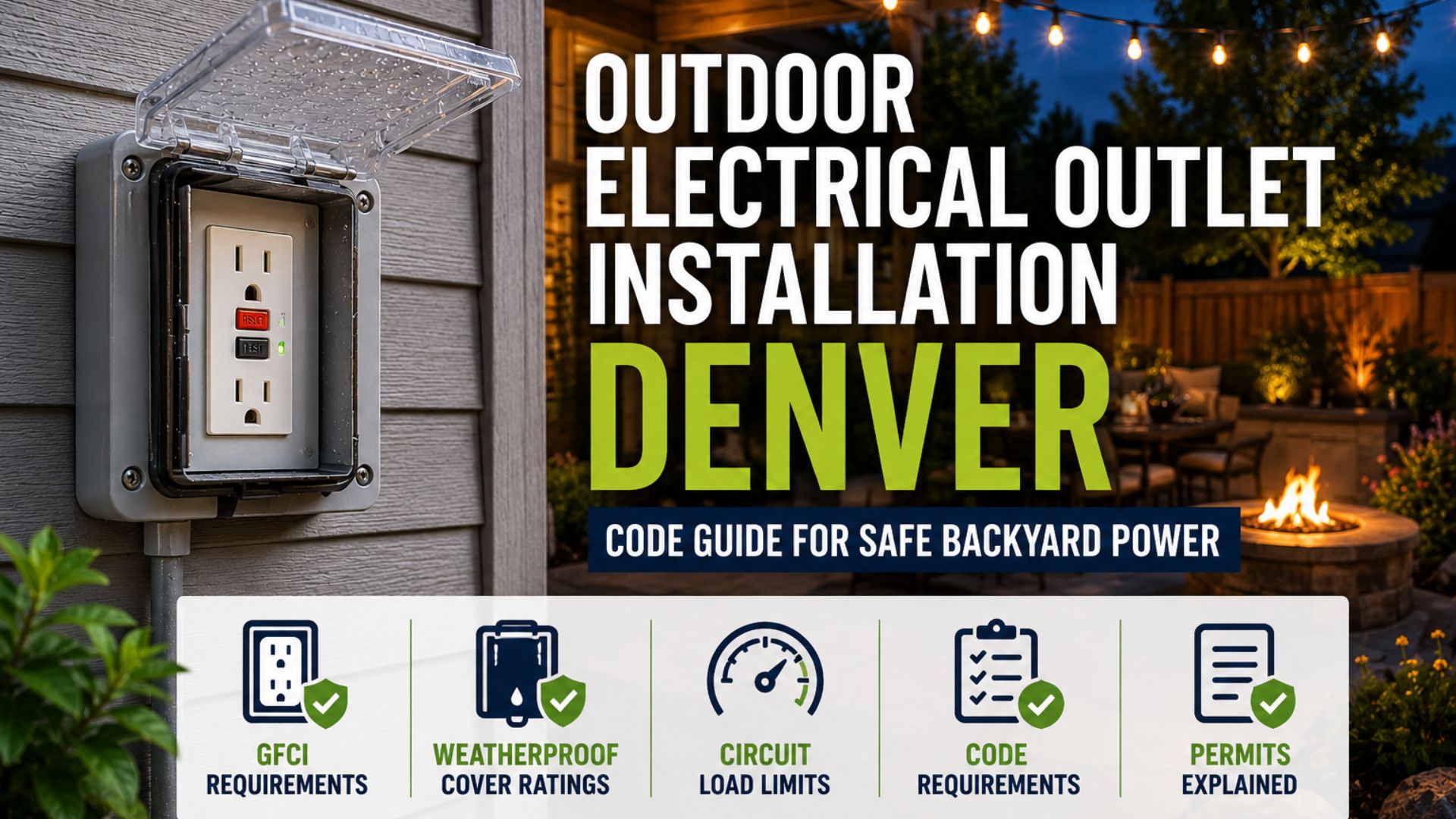 outdoor electrical outlet installation