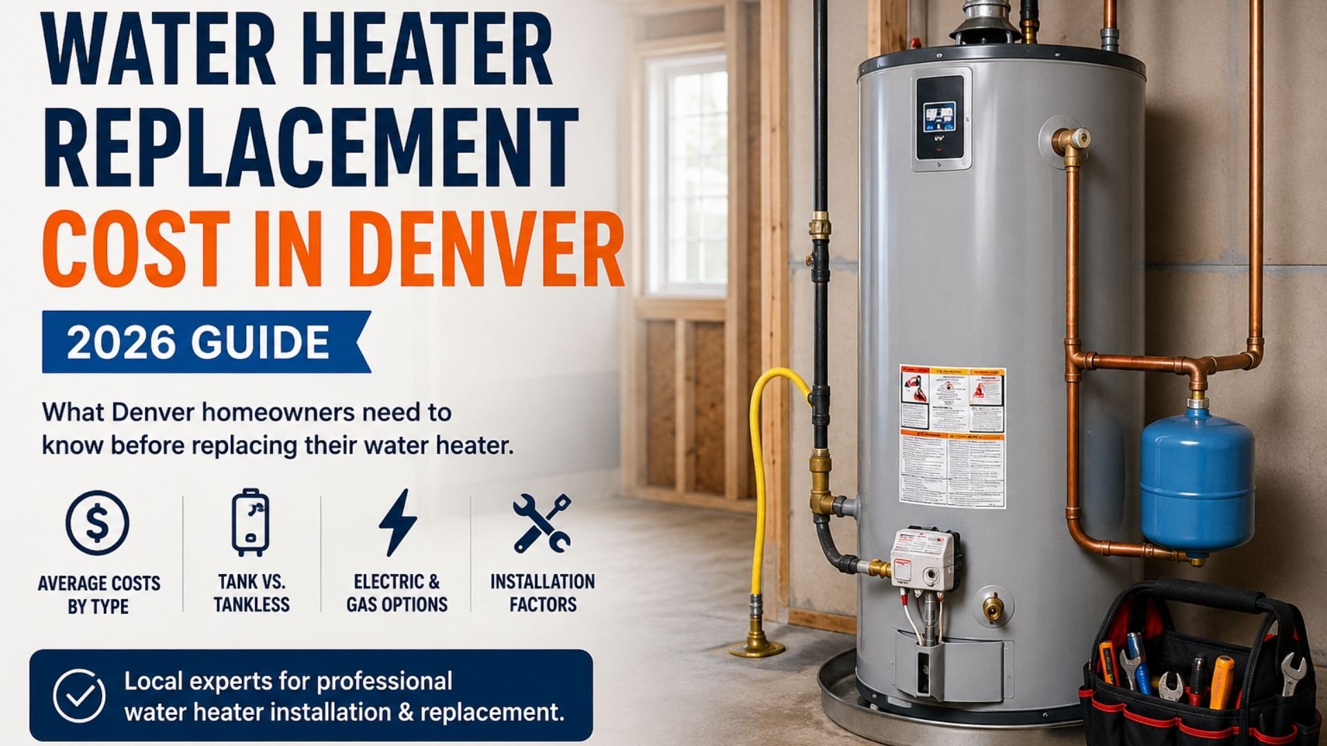 water heater replacement cost in Denver