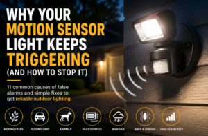 motion sensor light keeps triggering