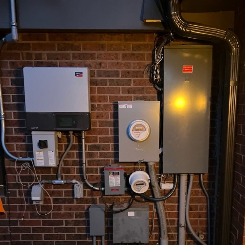 New residential electrical panel installation by The Electricians