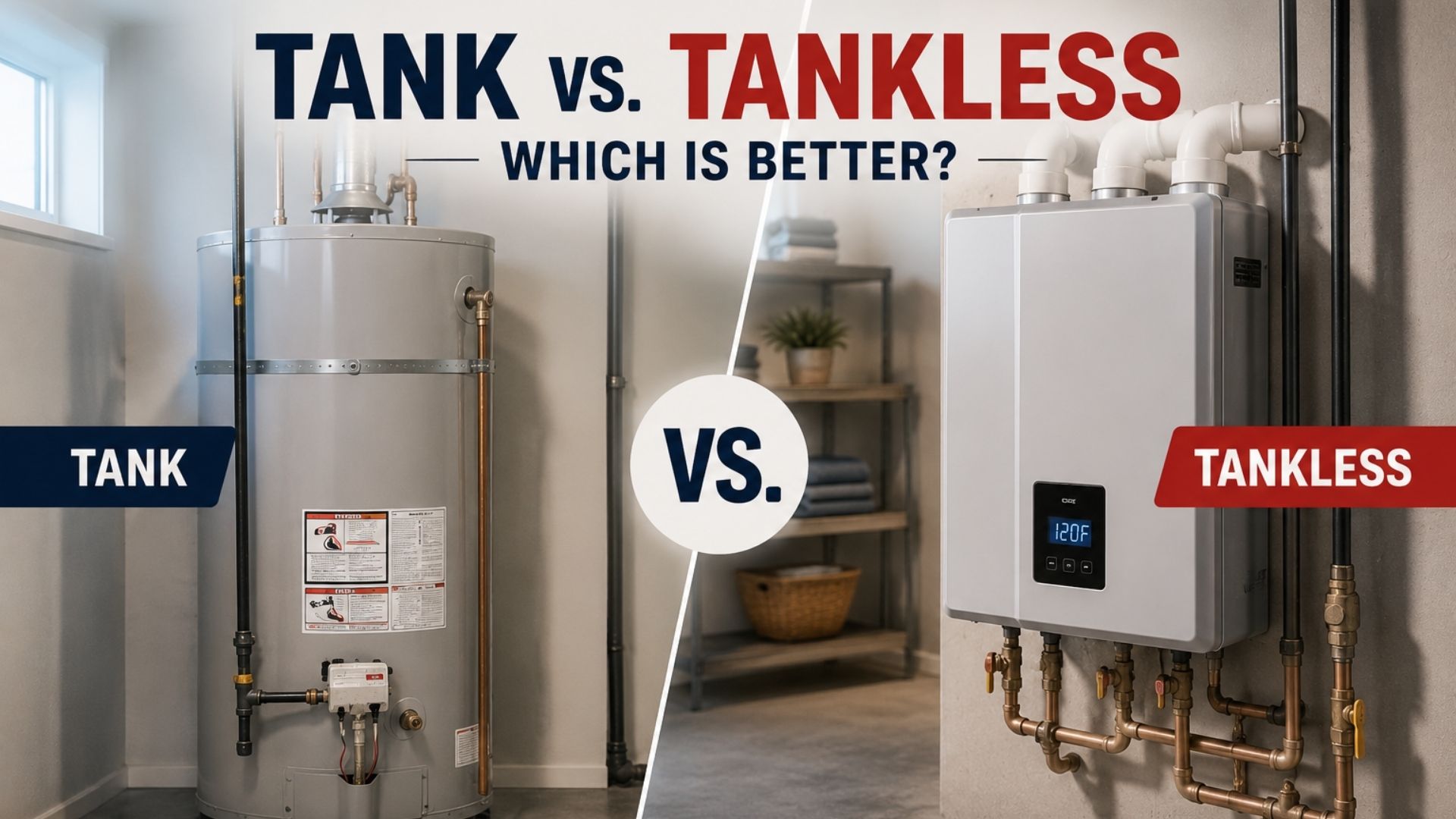 tank vs tankless water heater