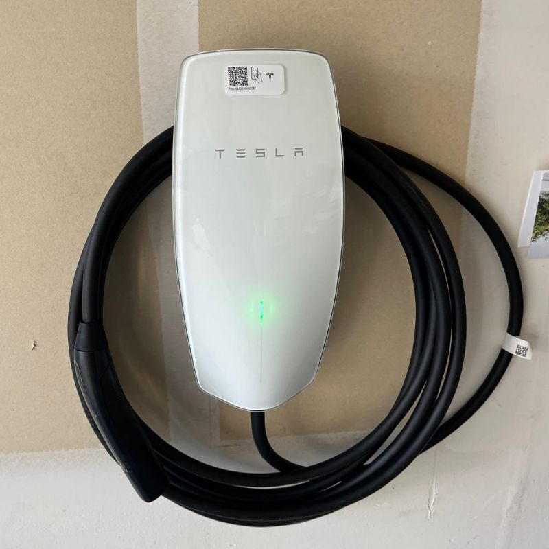 Tesla Wall Connector installed in a Denver metro garage by The Electricians